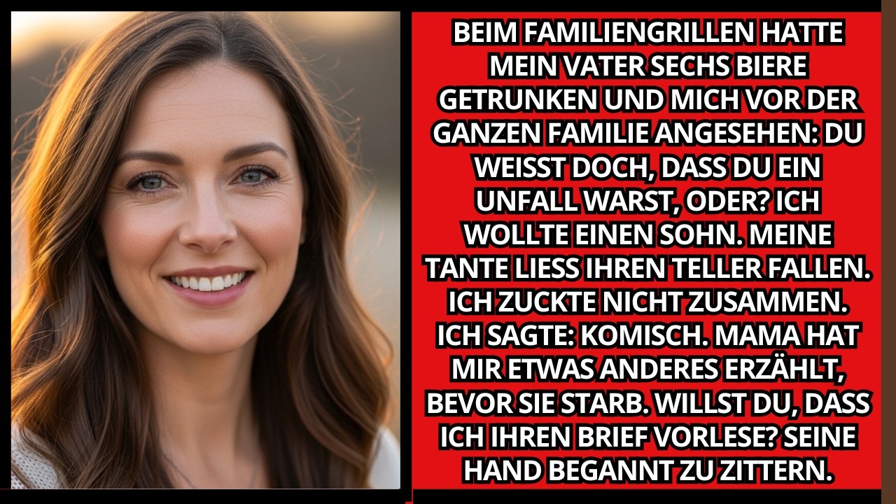 MEIN VATER TRANK SECHS BIERE UND SAGTE, ICH SEI EIN UNFALL GEWESEN DANN LAS ICH DEN BRIEF MEINER MUT