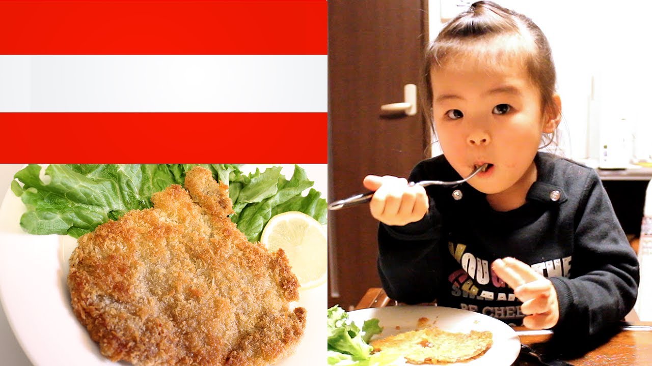 Rino＆Yuuma eating homemade Wiener Schnitzel