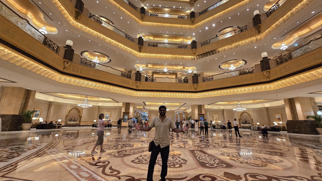 Emirates Palace Hotel Tour | Costly Buffet 😳 | Unbox Karnataka Dubai Series | Vlog 2