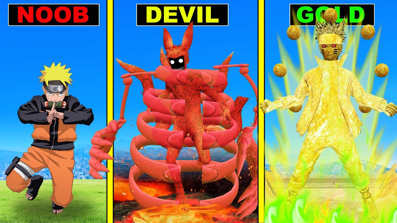 Upgrading to GOLD GOD NARUTO in GTA 5!
