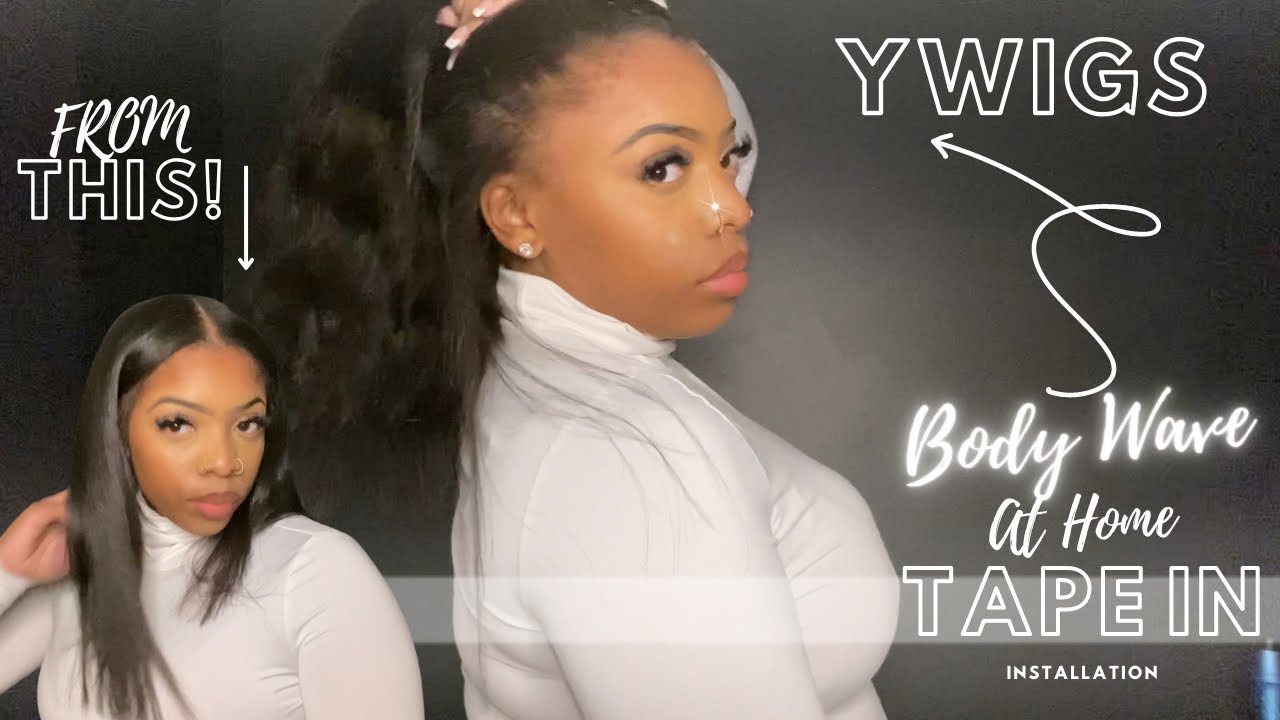 I&rsquo;M NEVER GOING BACK!🥵 20&rdquo; BODY WAVE TAPE INS 😍🔥 YWIGS HAIR |