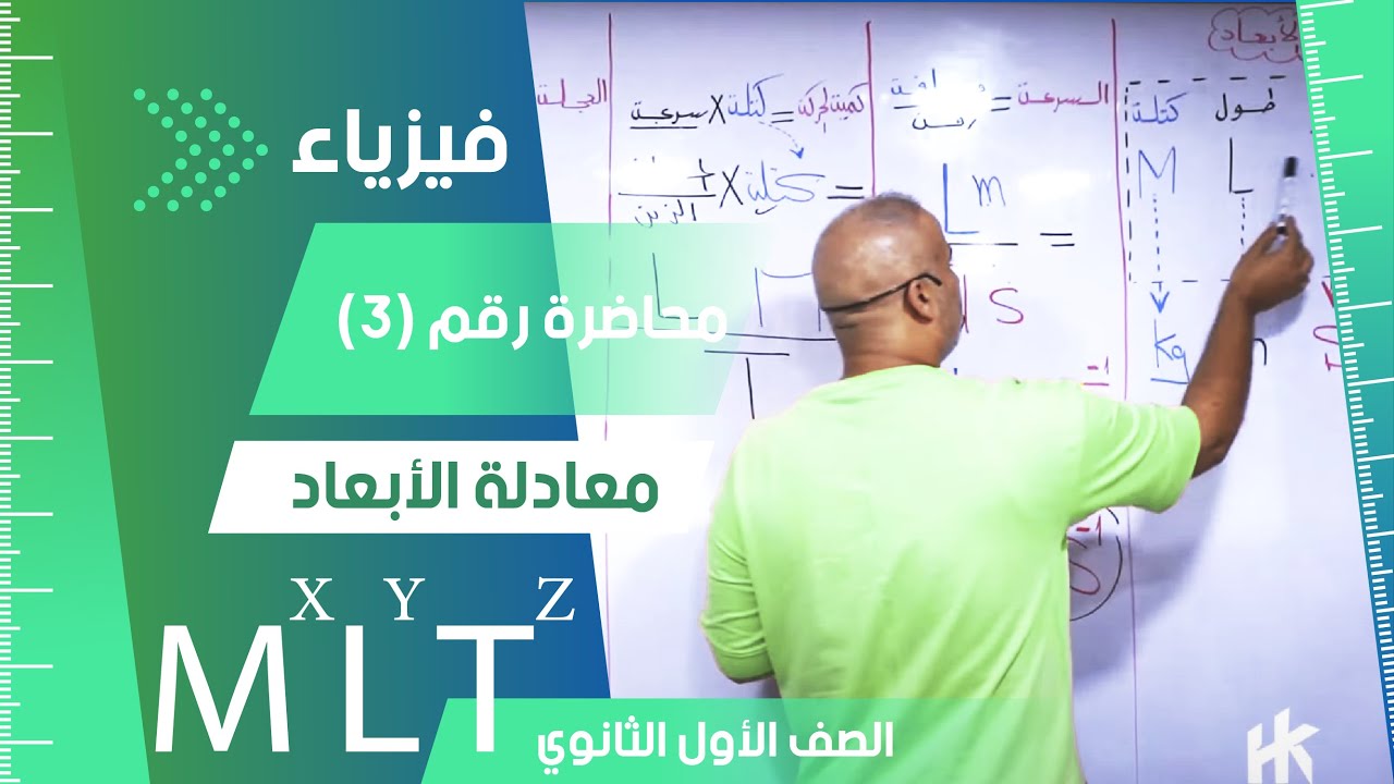 معادلة الأبعاد - محاضرة (3) - الفيزياء للصف الأول الثانوي #معادلة #أبعاد #صيغة #ثانوية #فيزياء 2024