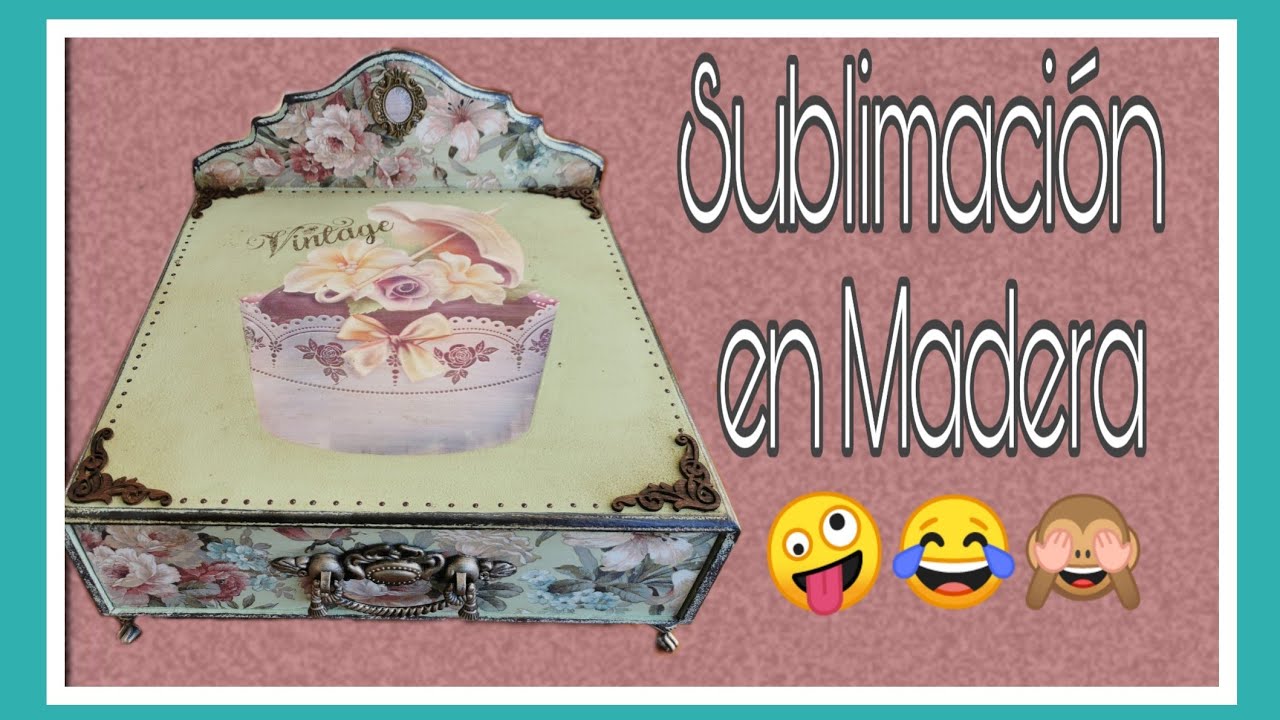 Sublimación en madera y decoupage
