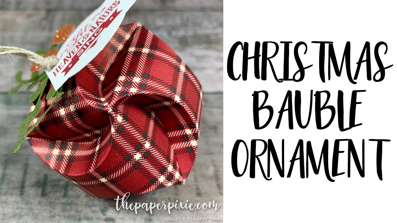 Christmas Bauble Ornament Tutorial