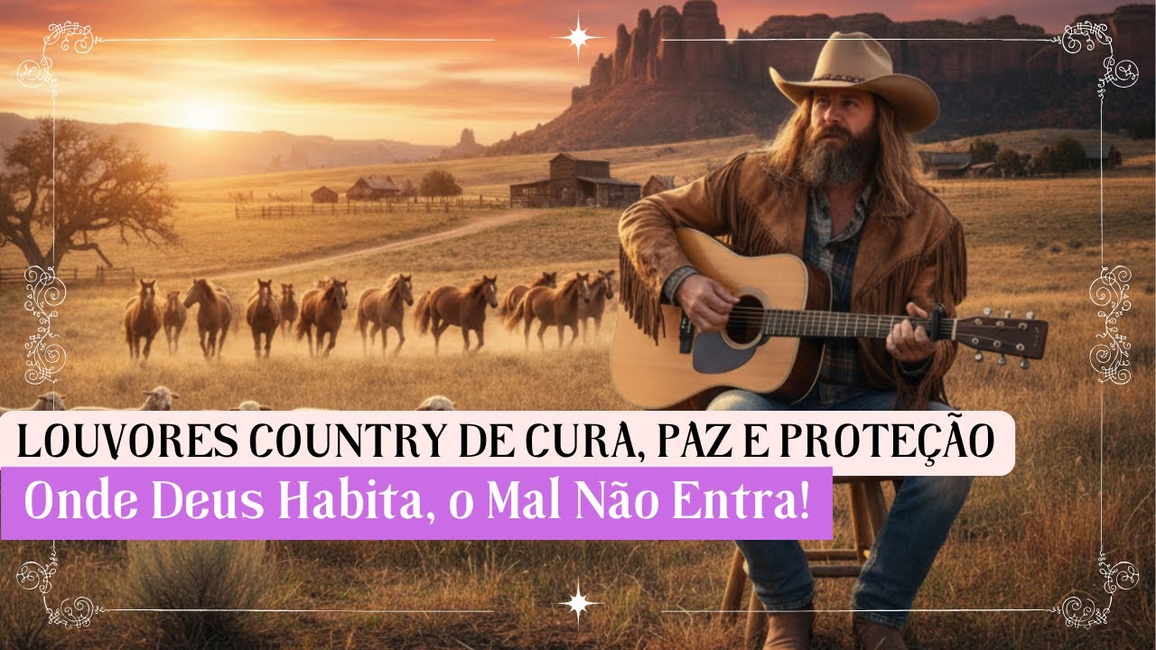 💥 Onde Deus Habita o Mal Não Entra |  Louvores de Cura, Paz e Proteção 💛Coletânea Country Cristã