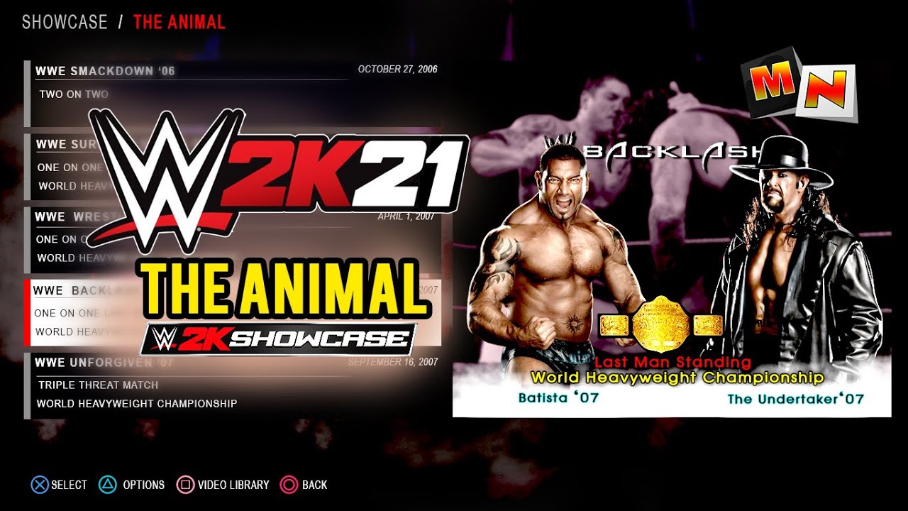 WWE 2K21 The Animal ( Batista ) Showcase for PlayStation 4 & X box one // Fan Made