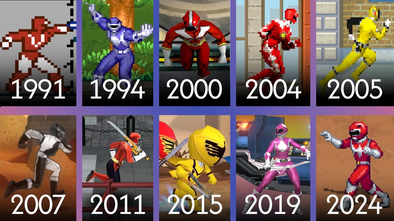 Evolution of Power Rangers Games [1991-2024]