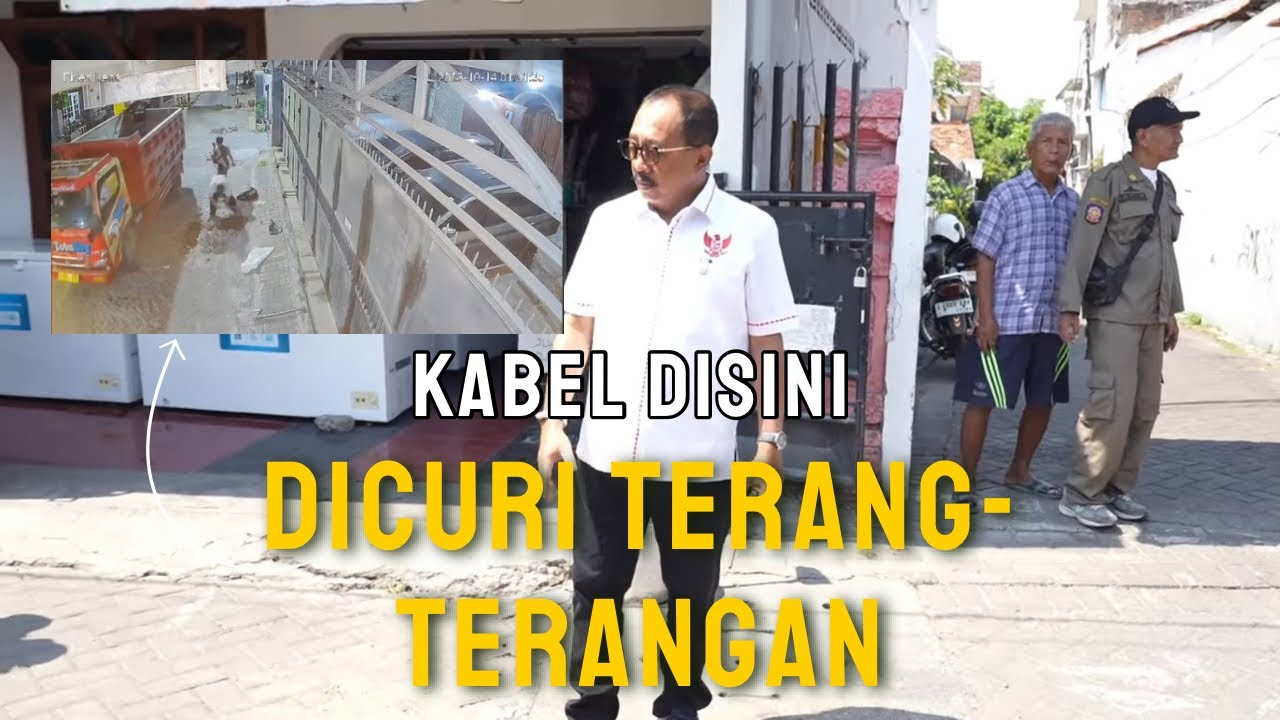 DIGALI PAKSA, KABEL DICURI DIDEPAN WARGA⁉️