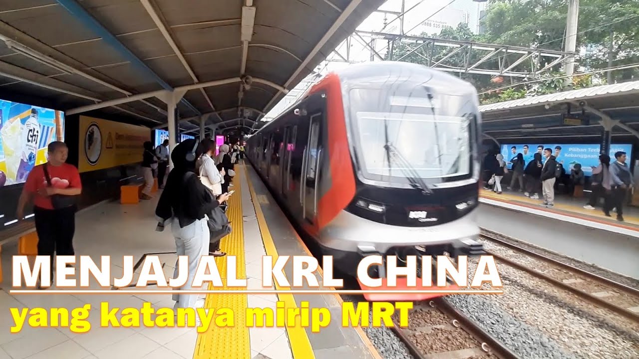Menjajal KRL Baru buatan CHINA⁉️new Commuterline China to Indonesia thanks to @Ofc_ERG99Projects