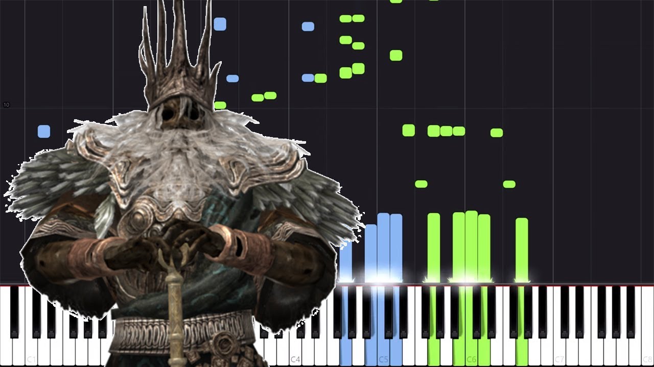 Gwyn, Lord of Cinder - Dark Souls [Piano Tutorial] (Synthesia) // DS Music