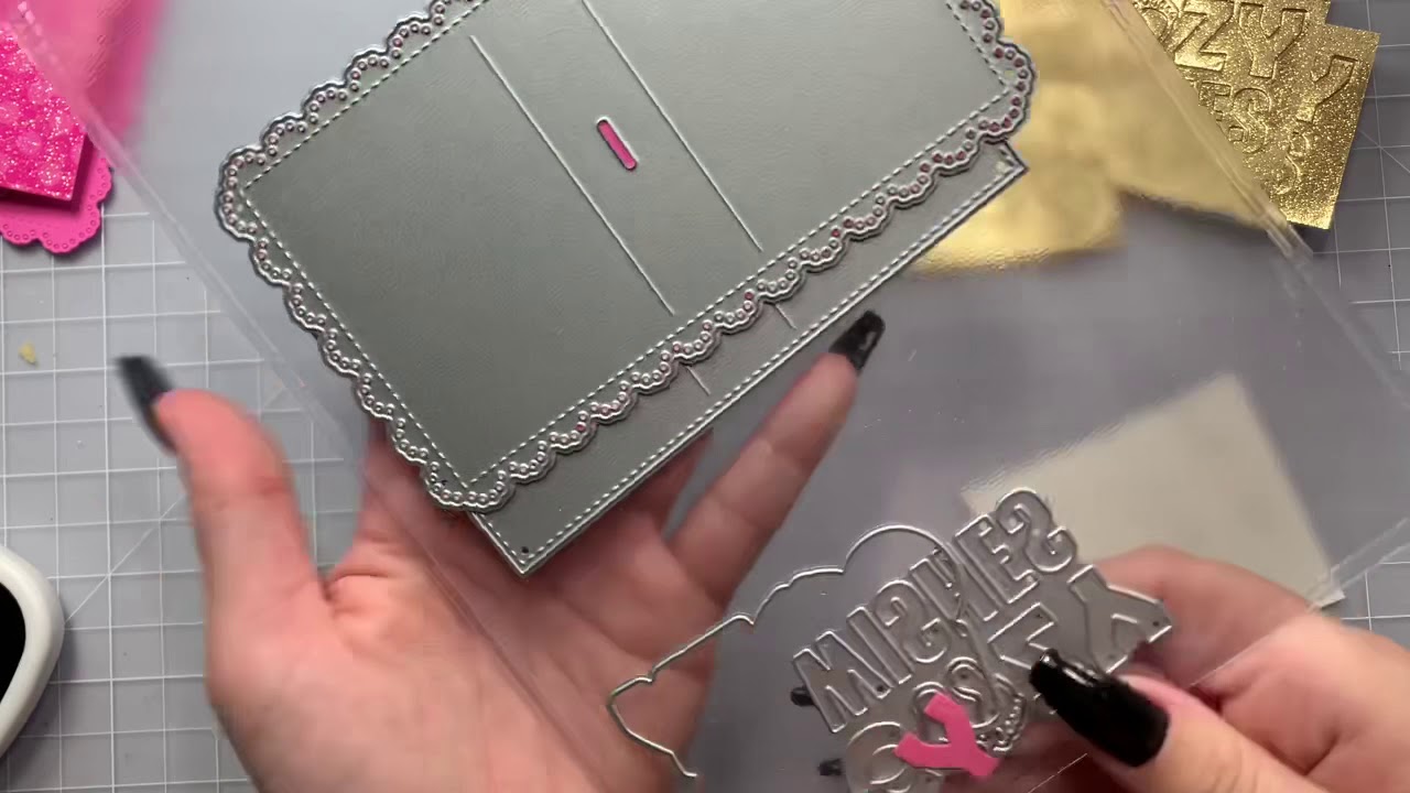 Paper piecing word die cuts!🤔