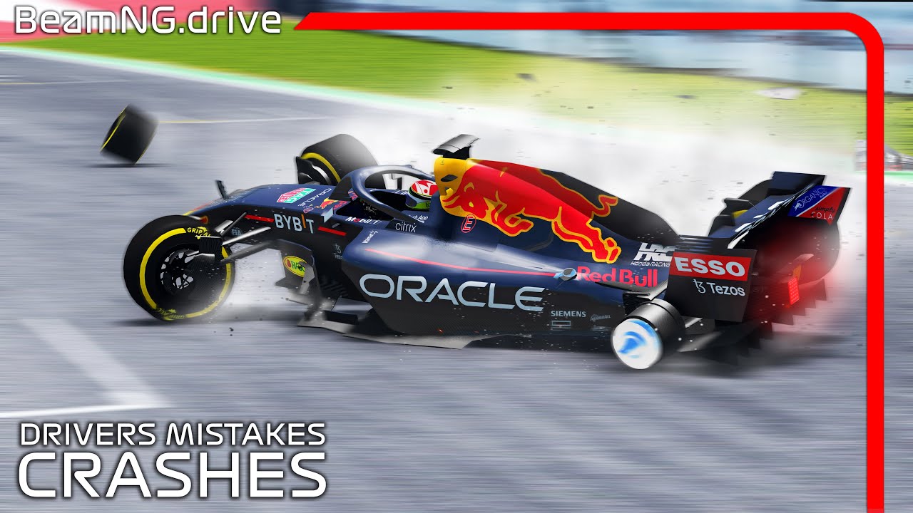 Drivers Mistakes Crashes #1 | BeamNG.drive | FR17 F1 MOD |