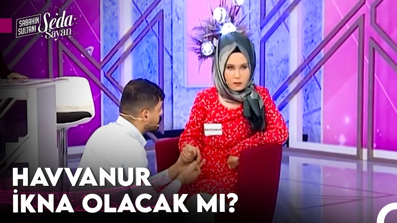 Murat, Havvanur'un &Ouml;n&uuml;nde Diz &Ccedil;&ouml;kt&uuml; - Sabahın Sultanı Seda Sayan