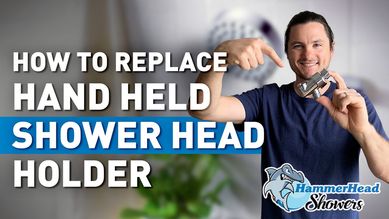 Replace Shower Head Holder for Hand Held Showerheads by HammerHead Showers