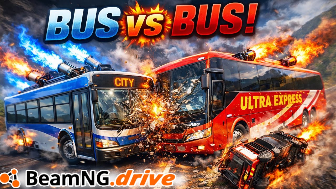 Der heftigste BUS CRASH in BeamNG.drive! 😱
