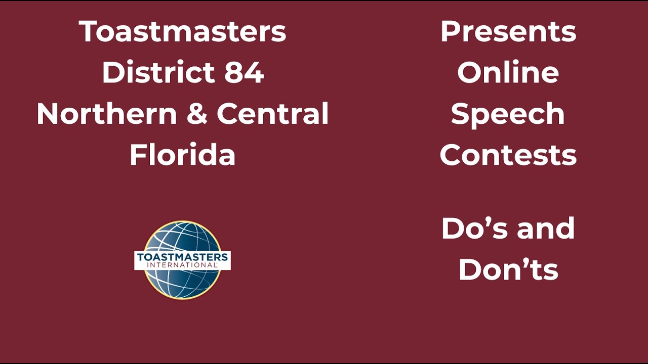 Online Speech Contests with Sue and Vicky