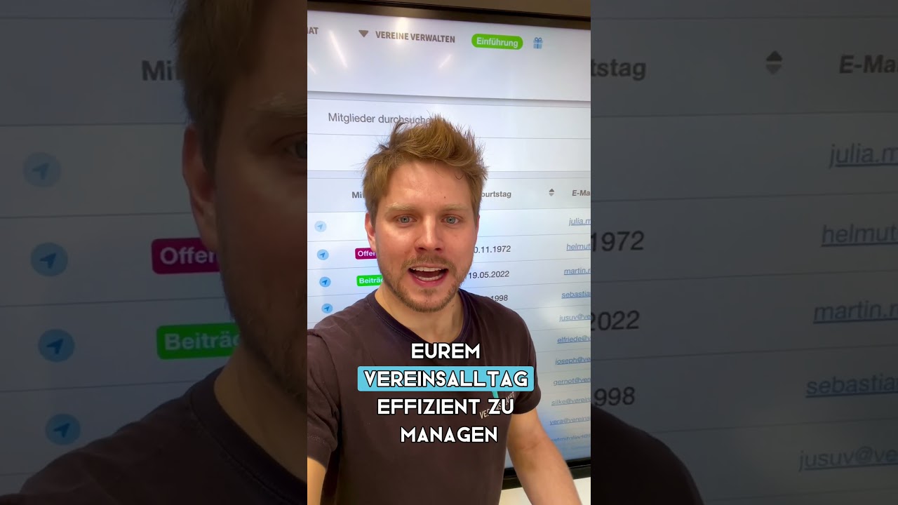Effiziente Verwaltung f&uuml;r Vereinsvorst&auml;nde 💻