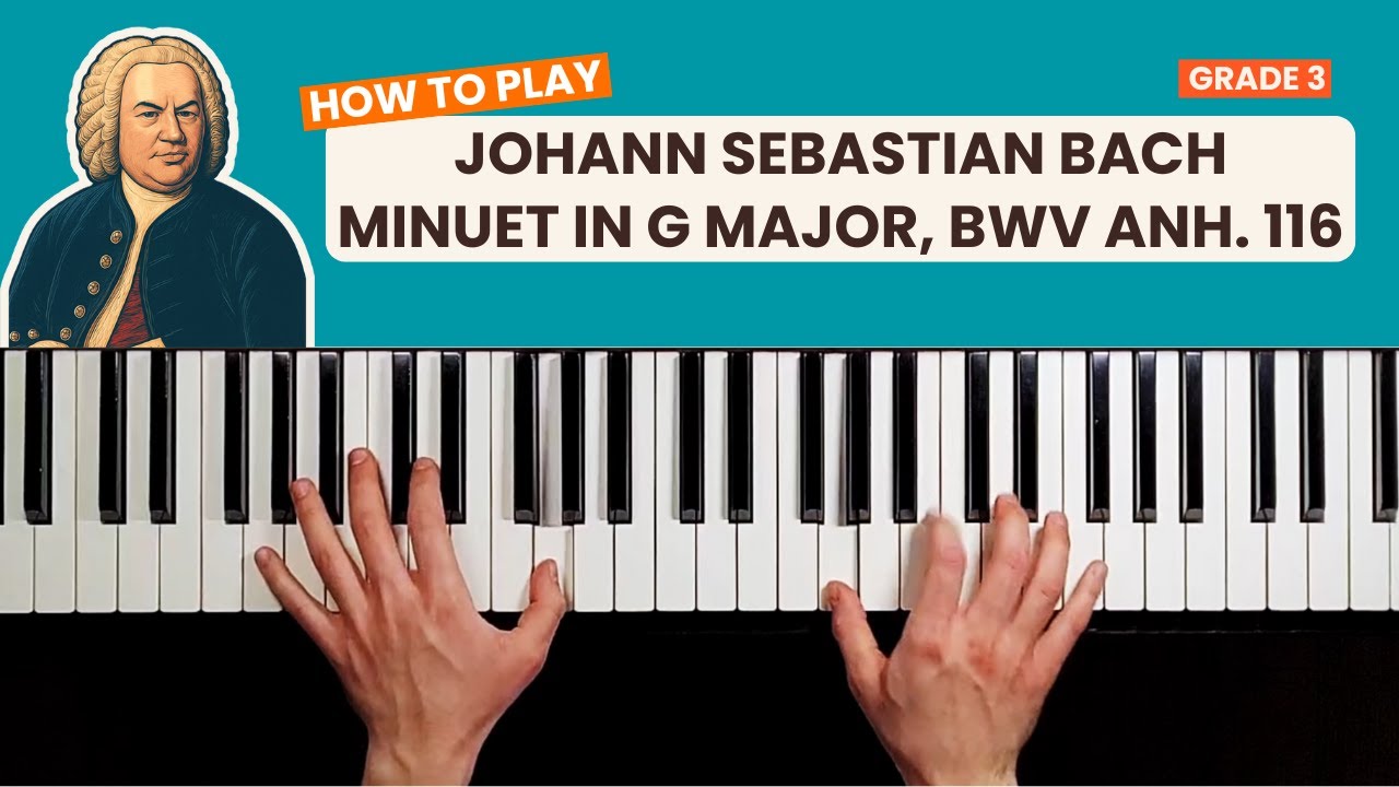 Bach - Minuet in G major BWV Anh. 116 | #PianoTutorials