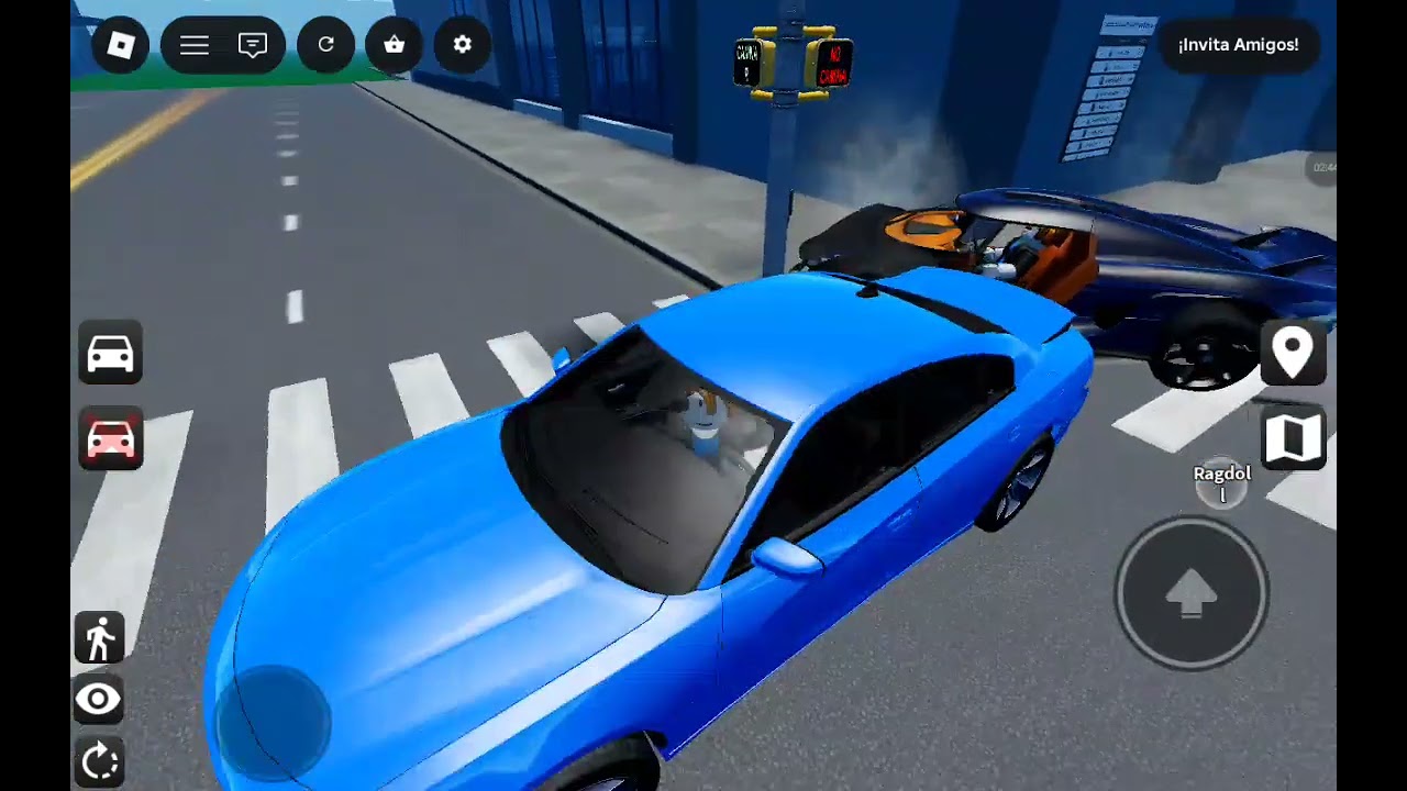 Antü juega en roblox autos que se destruyen