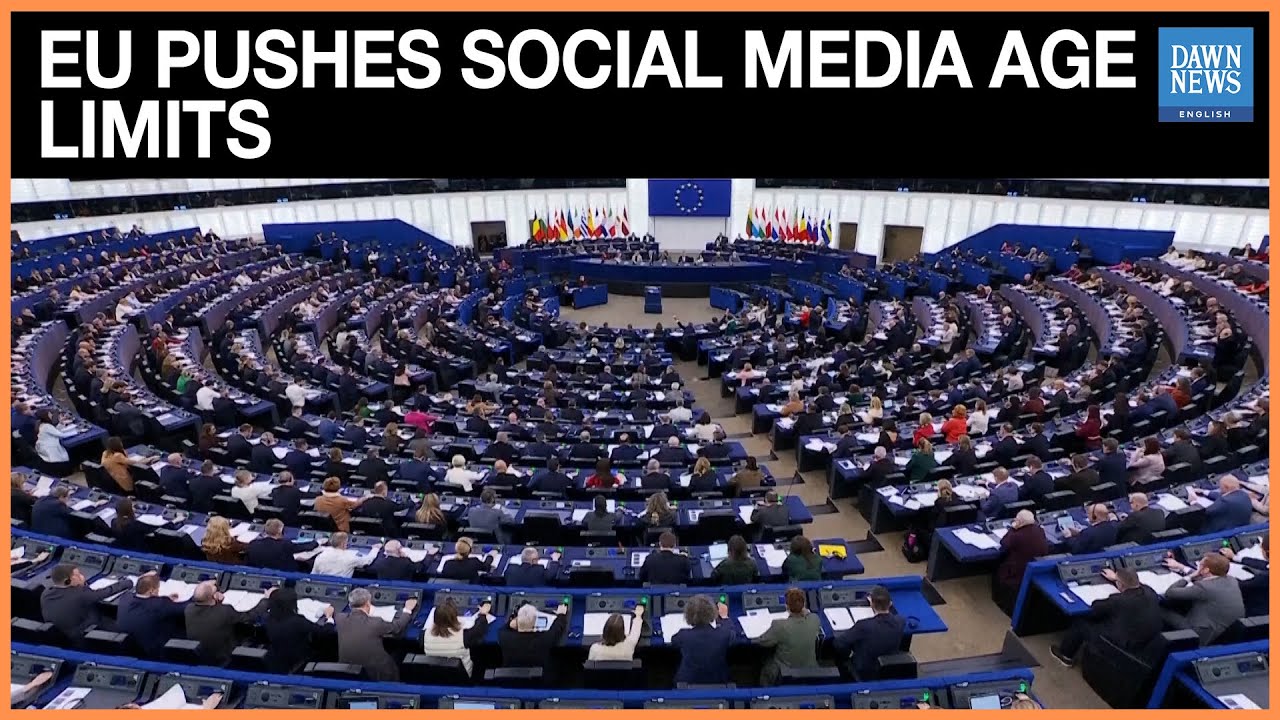 European Parliament Agrees on Resolution Calling for Minimum Age on Social Media | Dawn News English