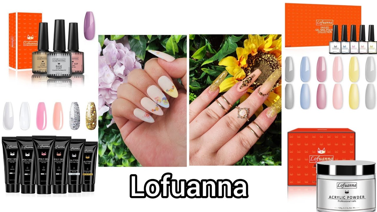 Reviewing Lofuanna Products| Polygel tutorial| Press on set| Mini Nail Haul| Affordable nail brand!