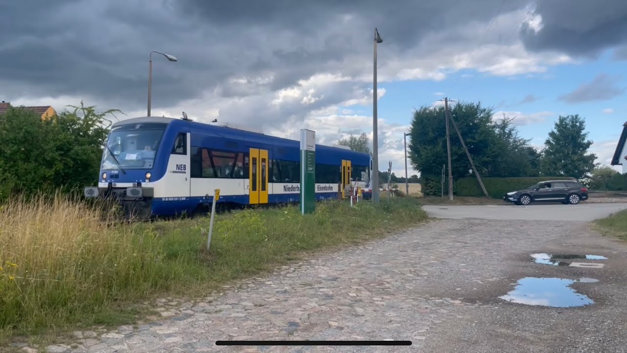 Bahnstrecke zwischen Templin und Joachimsthal im Sommer 2022
