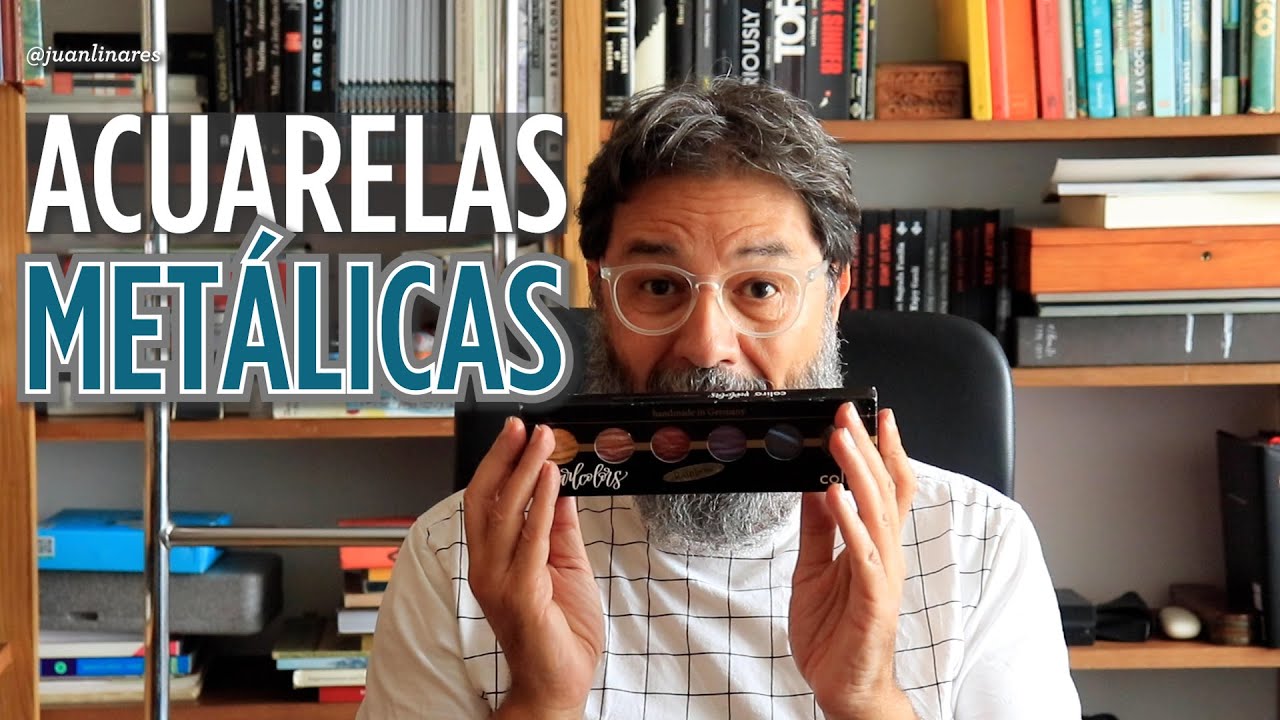 PINTANDO ACUARELA SOBRE NEGRO | ACUARELAS METÁLICAS | JUAN LINARES
