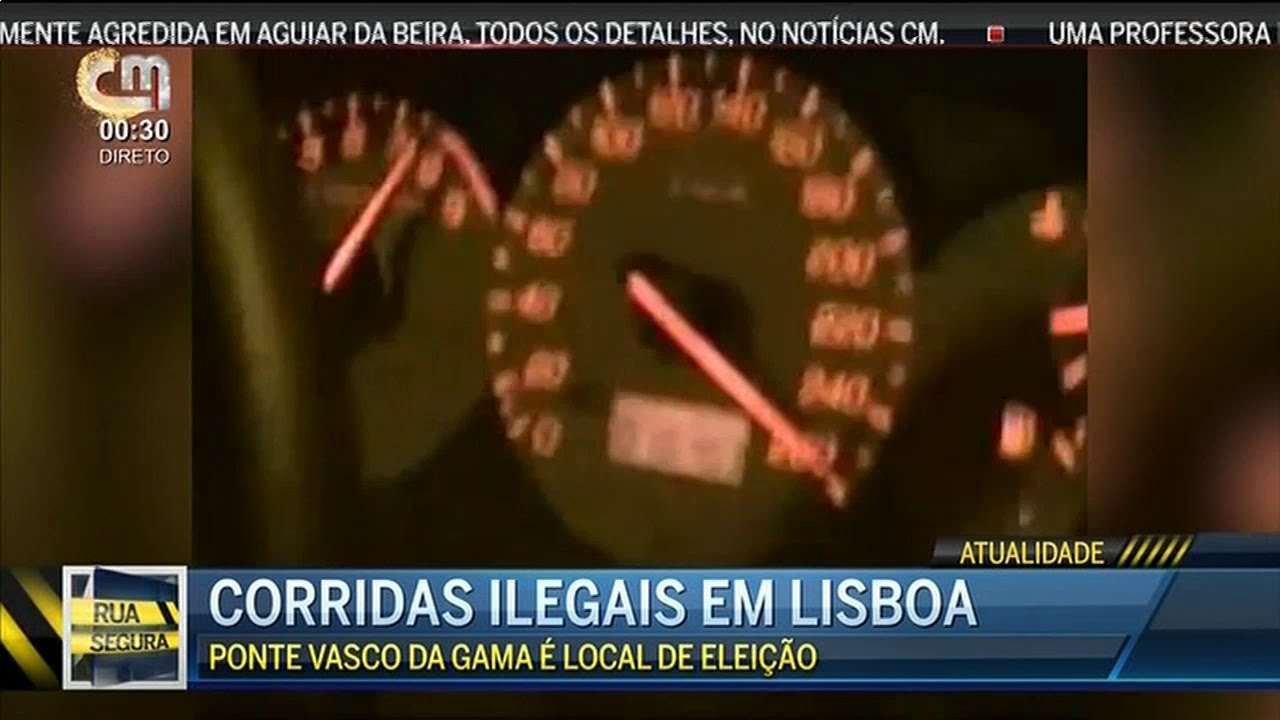 Corridas Ilegais em Lisboa na Ponte Vasco da Gama