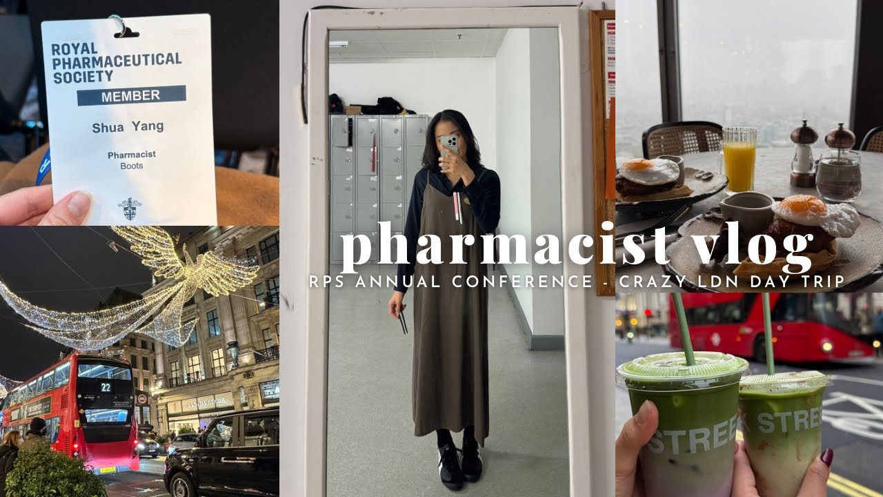 💊community pharmacist VLOG #8 | RPS annual conference, day trip to London 🍵🧇💉