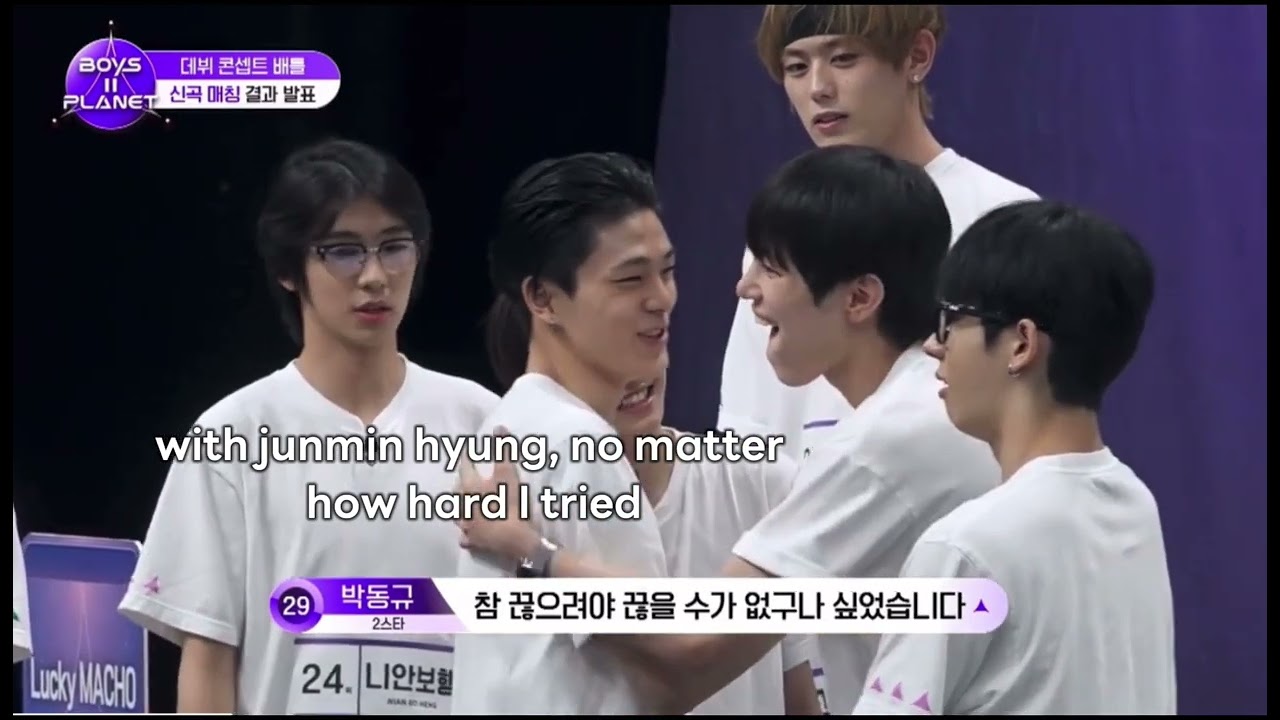 Moment junmin and donggyu in boys 2 planet