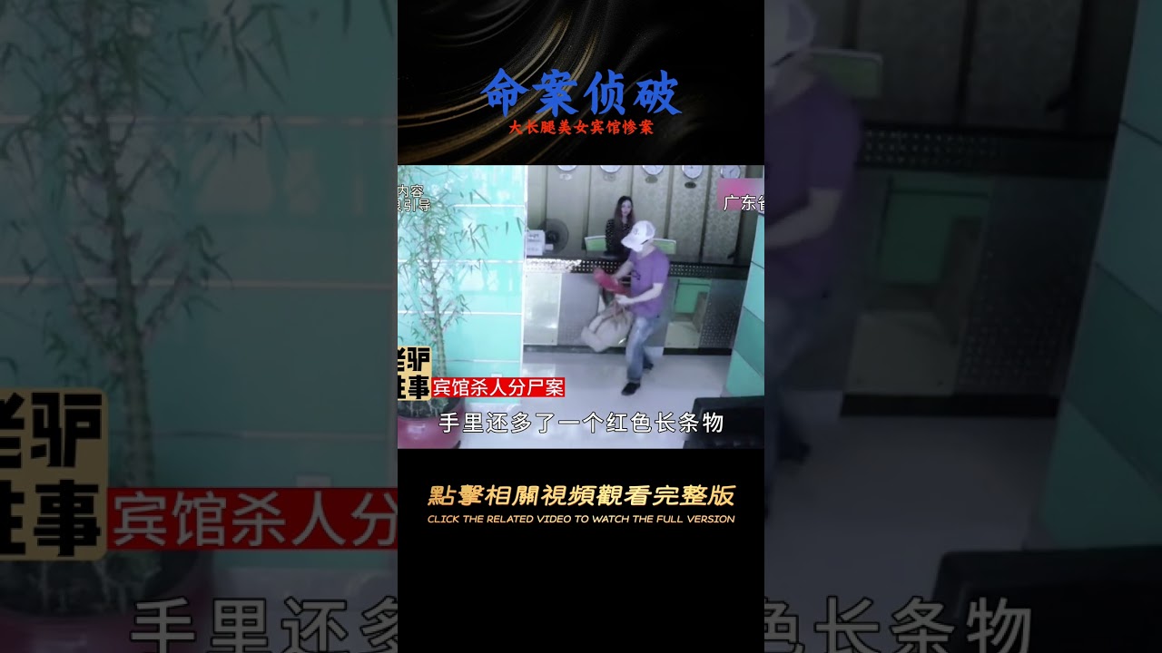 【命案偵破紀實】膚白貌美大長腿剛入住賓館，被人殺害分尸 #神鷹探案 #案件 #探案 #懸案 #懸疑