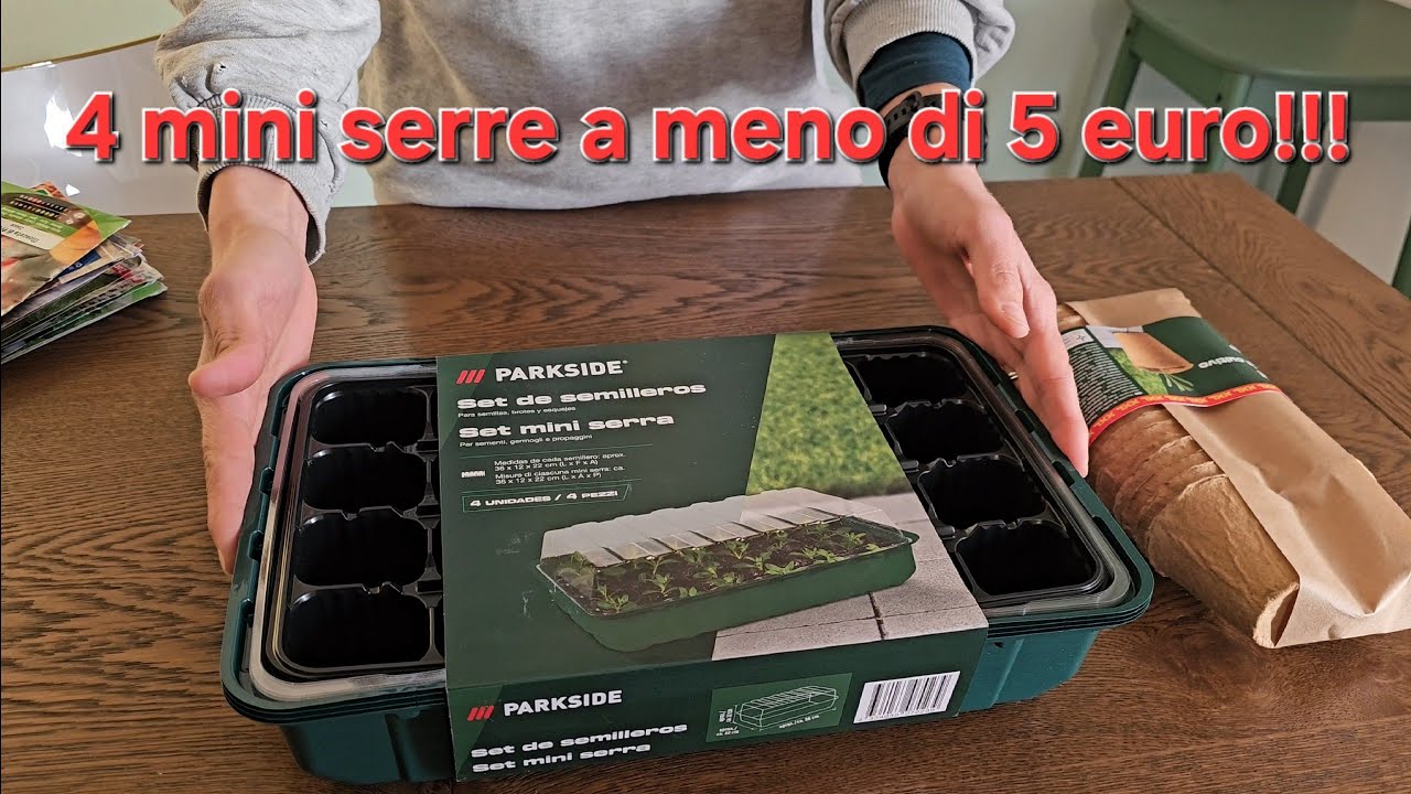 Semine di marzo - proviamo le mini serre della LIDL
