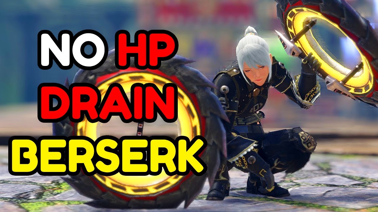 How To Get No Health Drain With Berserk In Monster Hunter Sunbreak