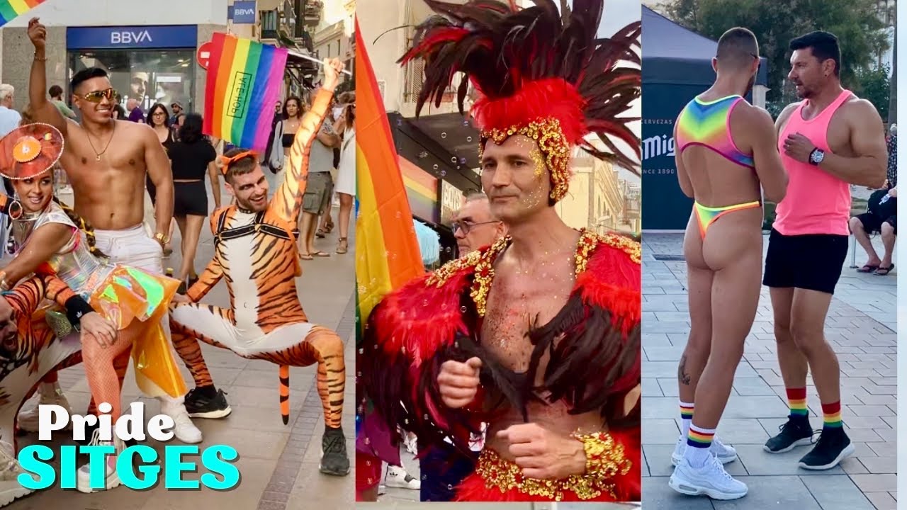 Sitges Walk after Pride Parade 2024 Barcelona | Orgullo Gay Spain