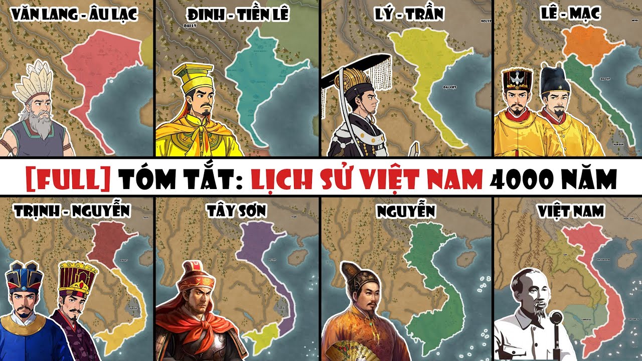 Lịch sử Việt Nam 4000 năm trong 8 tiếng (chi tiết & đầy đủ) | Tóm tắt lịch sử