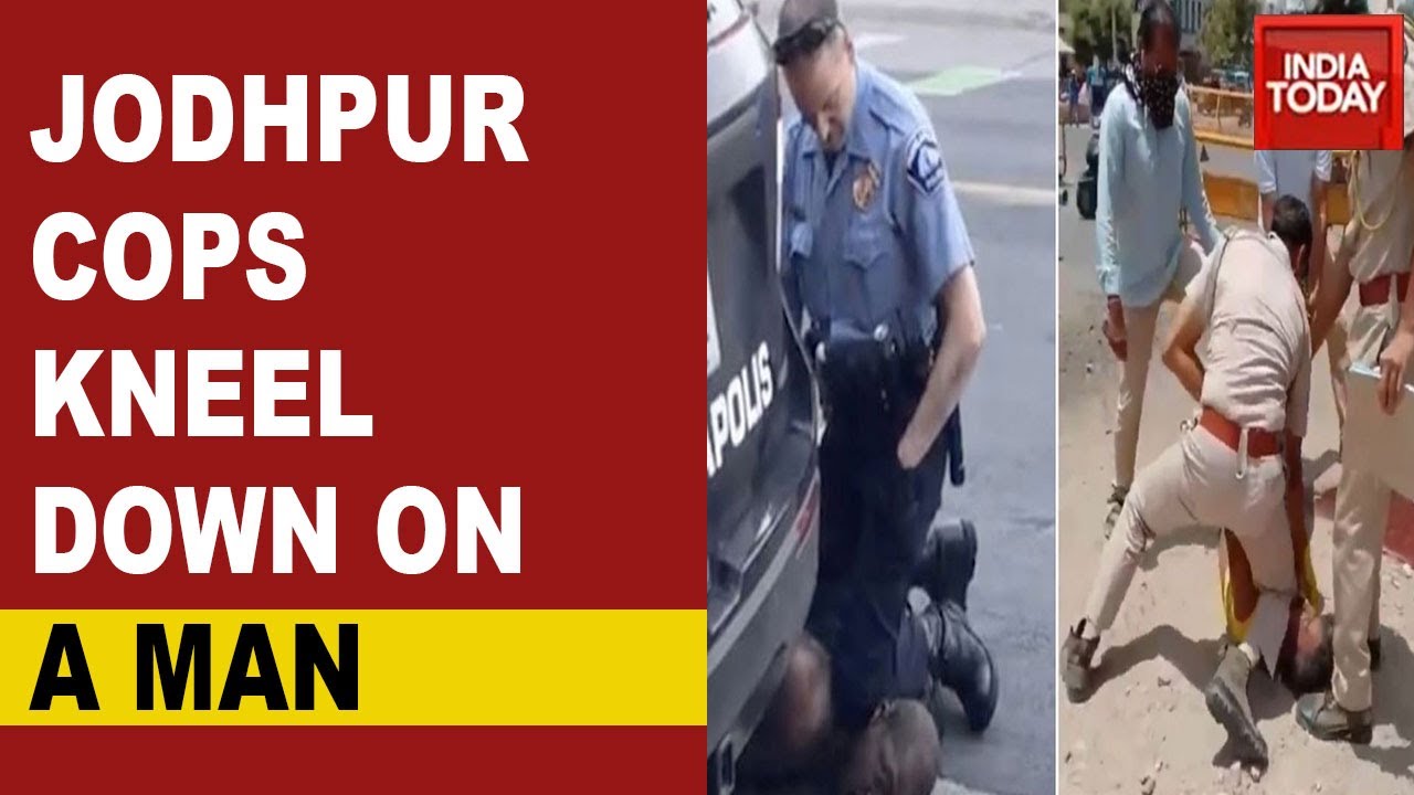 Police Brutality In Jodhpur: Two Policemen Beat Up A Man And Kneel Down On Him