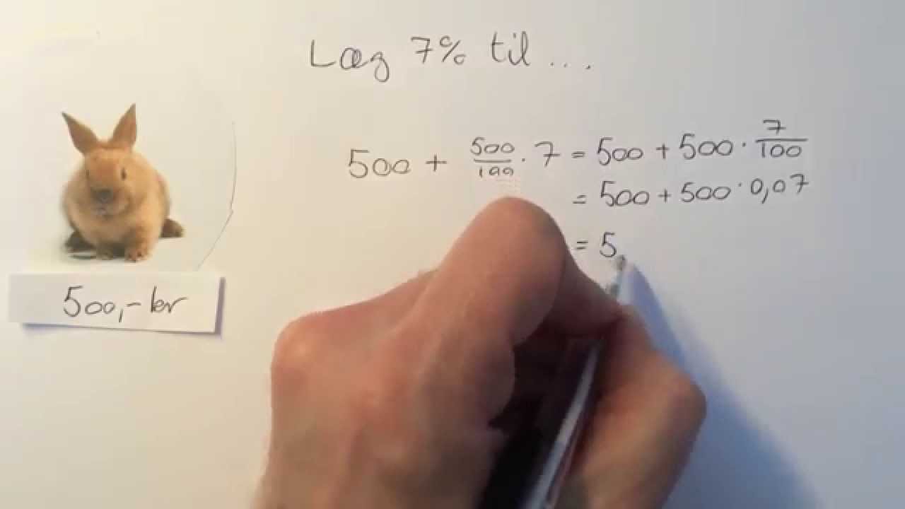 læg 7% til