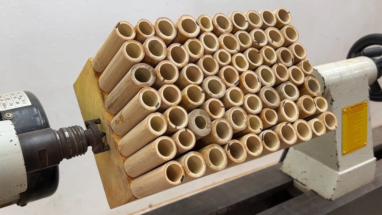 Amazing Woodturning Crazy - The Art Crafting Full Of Fun And Attractive With Bamboo Vase Lathe