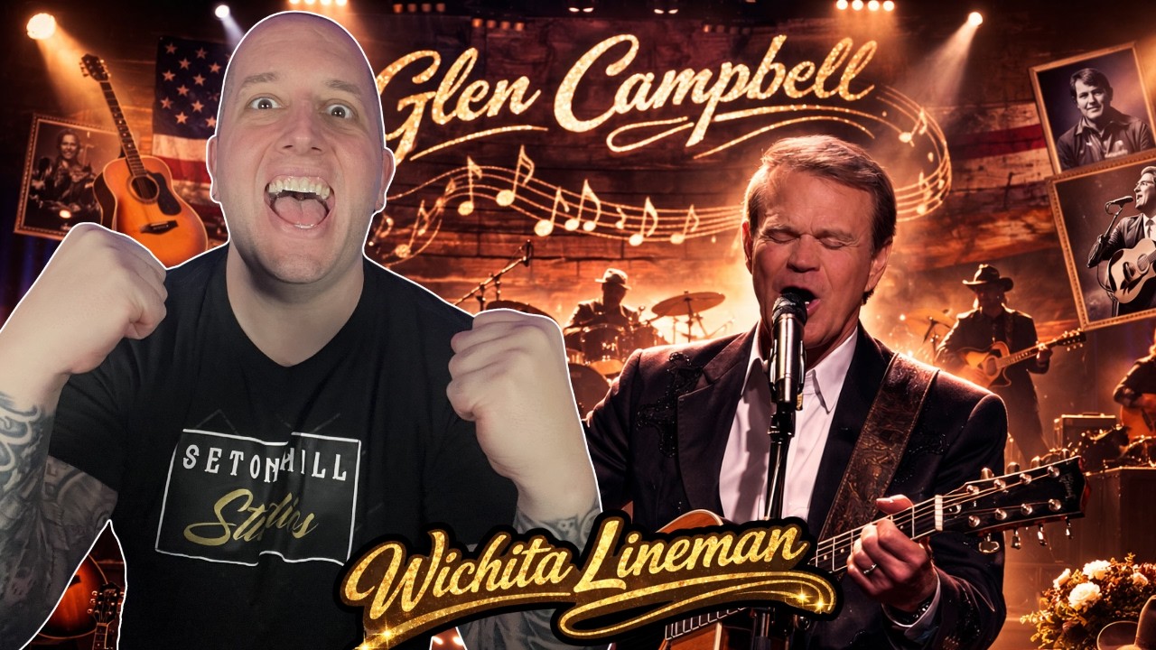 FIRST TIME Hearing Glen Campbell - Wichita Lineman (Live in Concert in Sioux Falls) || Great Story!!
