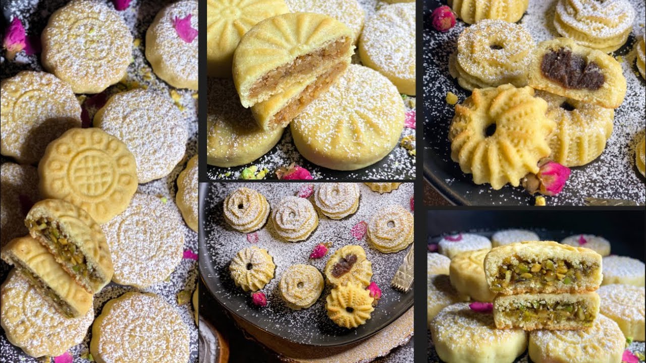 Maamoul with 3 fillings dates,pistachios & walnuts طريقة عمل المعمول بثلاث حشوات تمر،فستق و جوز