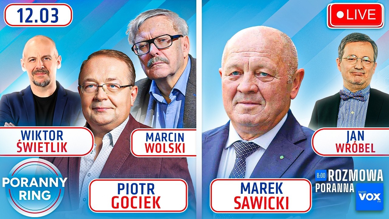 🔴 PORANNY RING 7:30 - MARCIN WOLSKI, PIOTR GOCIEK, MAREK SAWICKI