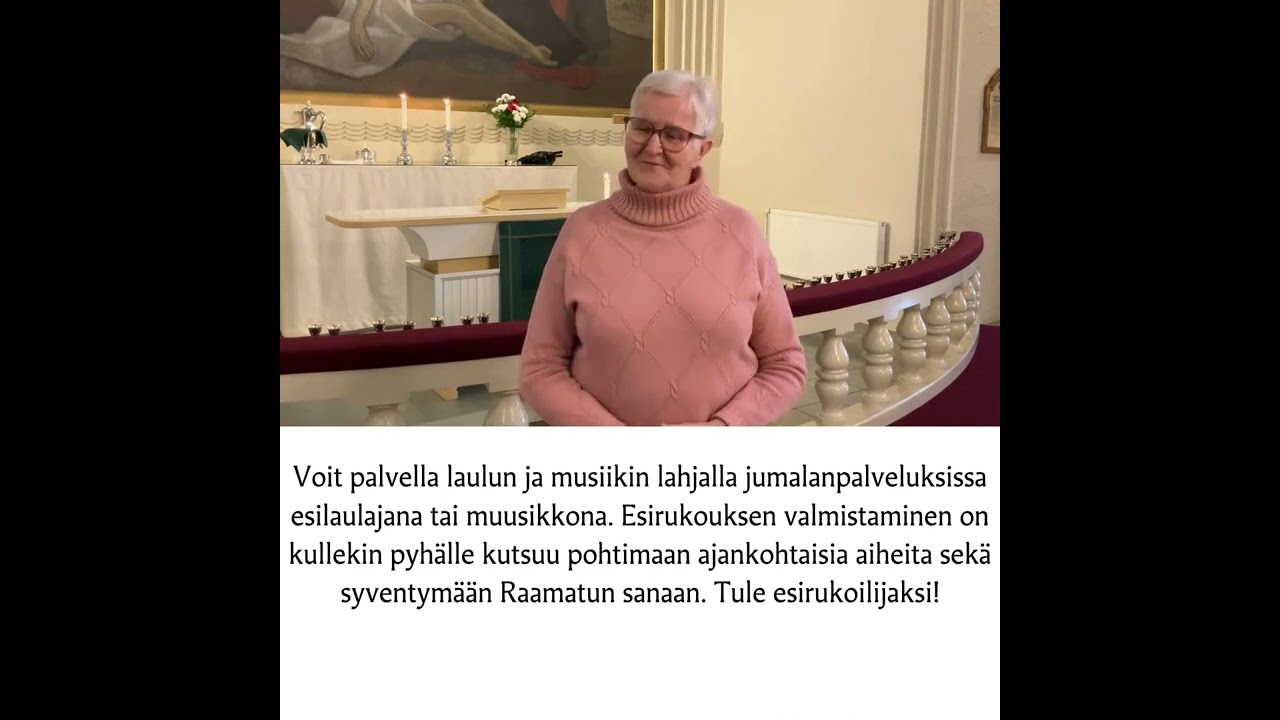 Tutustu jumalanpalveluselämän vapaaehtoistehtäviin