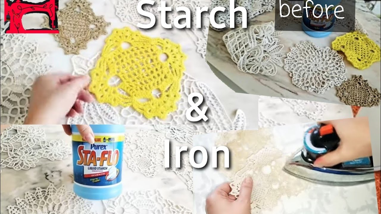 How to Starch and Iron Crochet Doilies