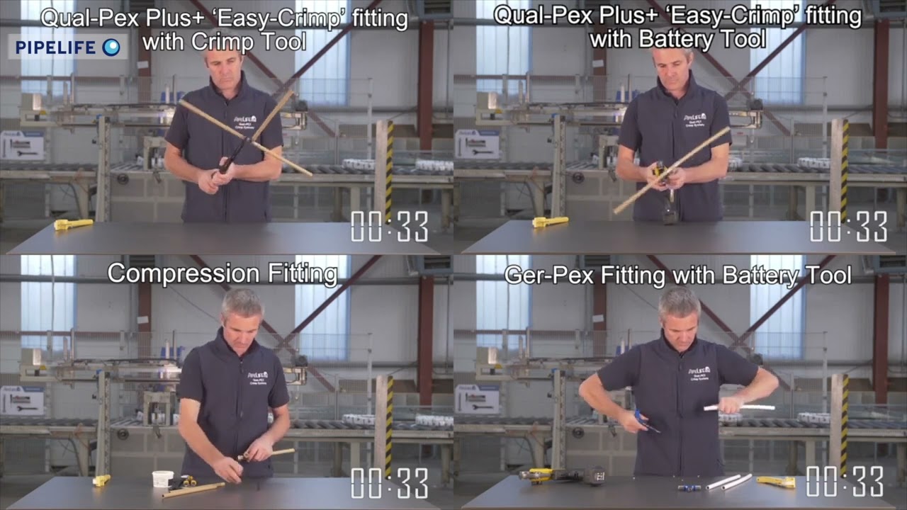 Beat the Clock   Make a Qual Pex Plus+ ‘Easy Crimp’ connection in seconds!