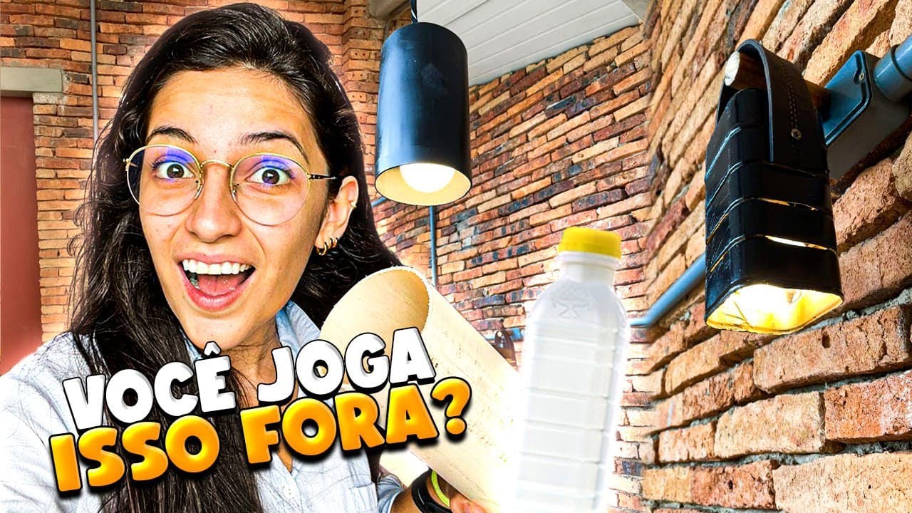LUMINÁRIA PENDENTE E ARANDELA EXTERNA COM CANO DE PVC