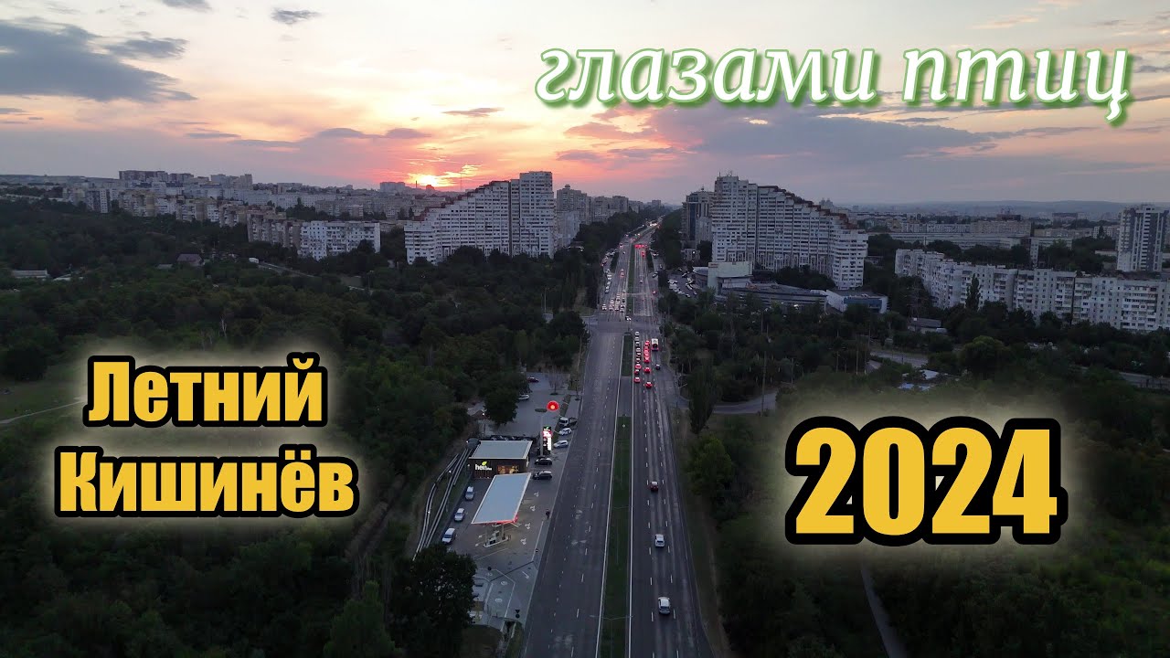 Летний Кишинёв глазами птиц 2024