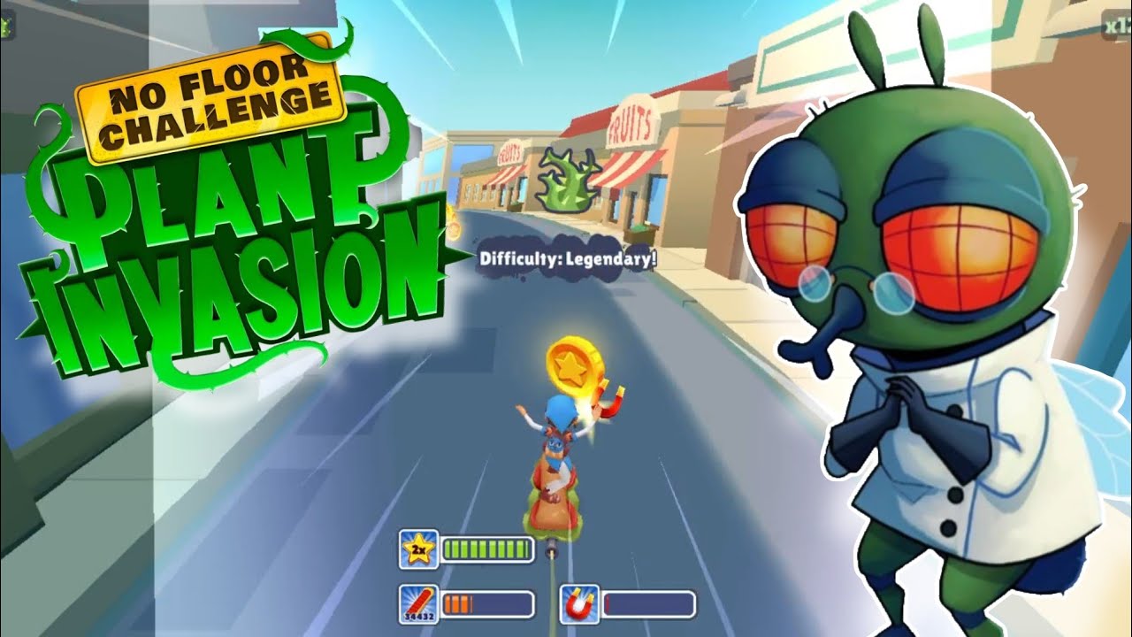 Subway Surfers Back to School Challenge 2024 : Plant Invasion No Floor Challenge on Subway Surfers