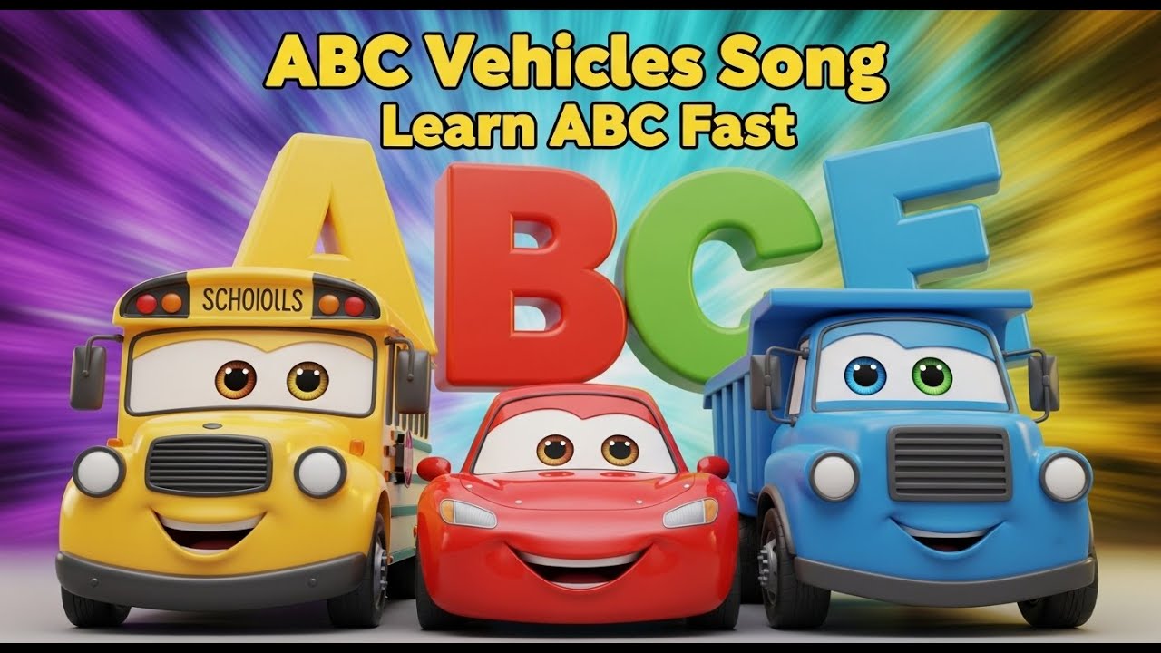 ABC Vehicle Song for Kids | A to Z Vehicles | Alphabet Learning Rhymes
