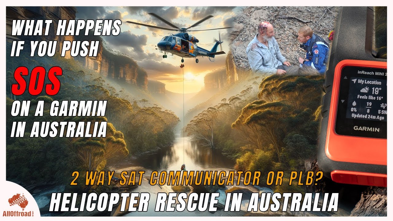 Спасательная операция в глубинке с Garmin InReach Mini 2 и вертолетом! 🚁🇦🇺 Чему я научился!