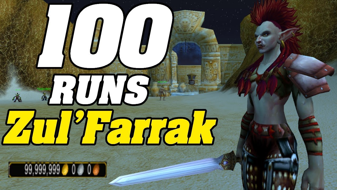 Loot From 100 Zul'Farrak Runs! War Within Goldfarm